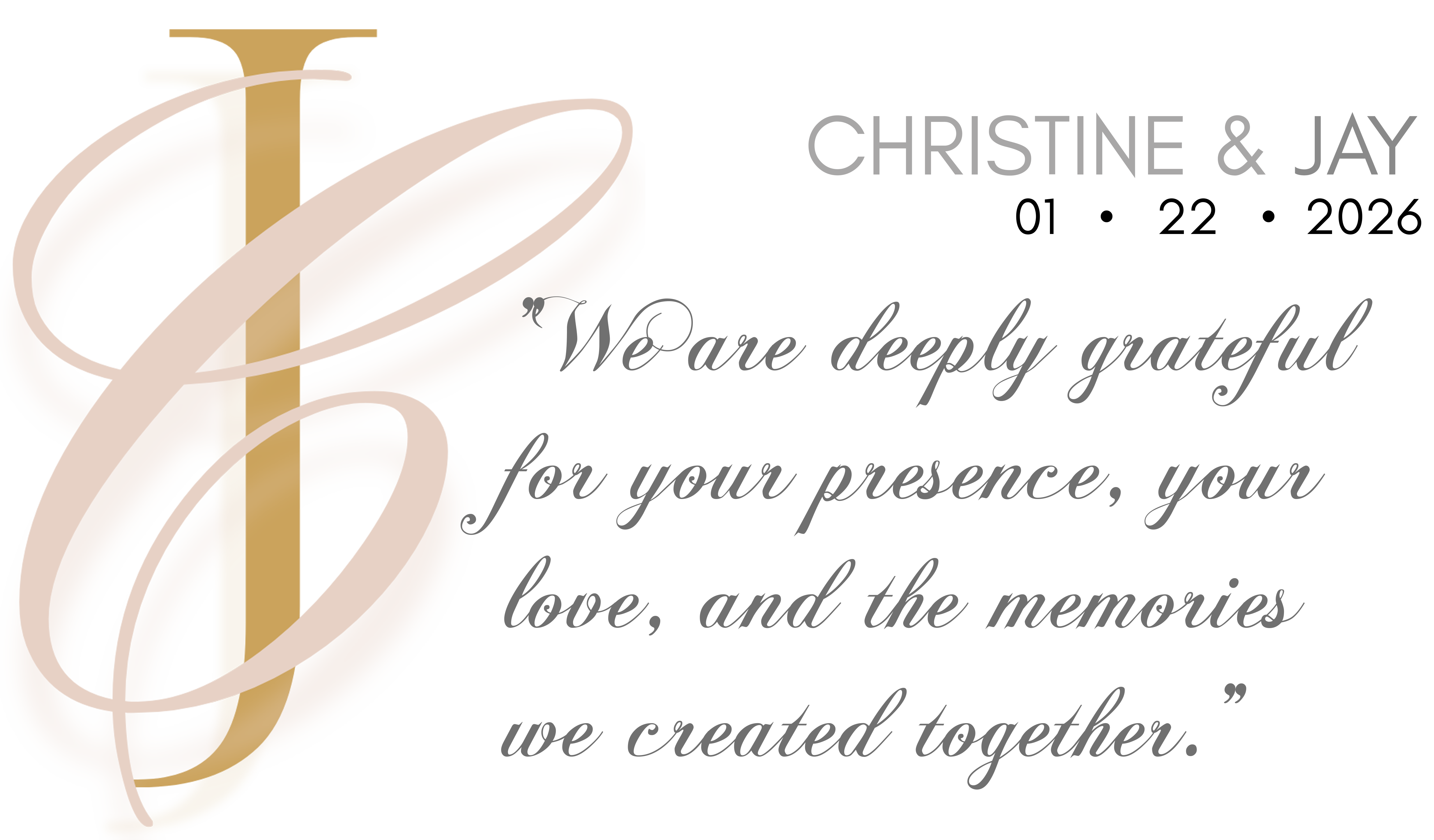 Christine & Jay Logo